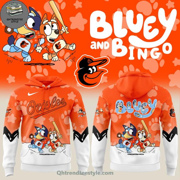 Baltimore Orioles Bluey And Bingo Night Limited Edition Hoodie