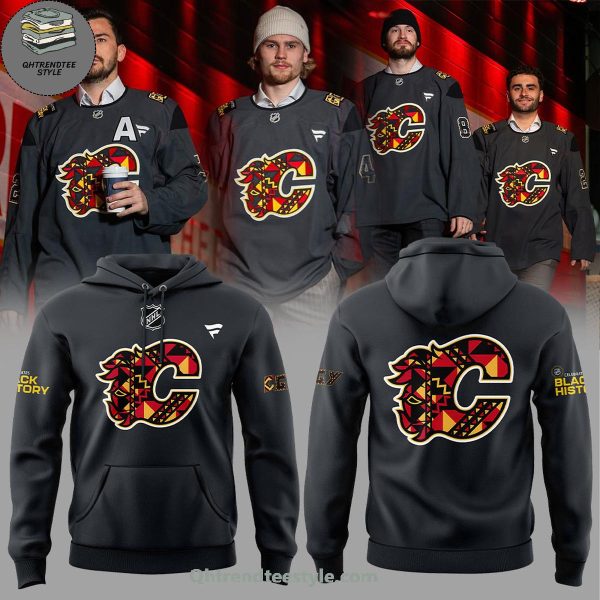 Calgary Flames Black History Month Nghit For Fans Hoodie