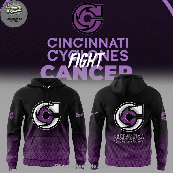 Cincinnati Cyclones x Fight Cancer For Fans 2025 Hoodie