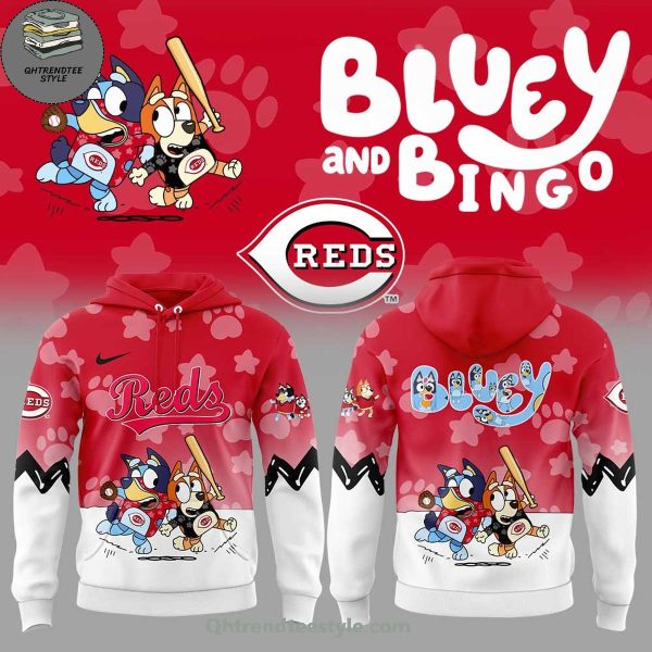 Cincinnati Reds Bluey And Bingo 2025 Limited Edition Hoodie