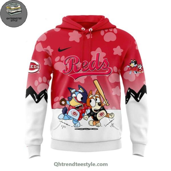 Cincinnati Reds Bluey And Bingo 2025 Limited Edition Hoodie