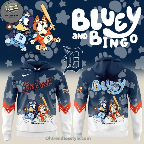 Detroit Tigers x Bluey And Bingo 2025 Limited Edition Hoodie