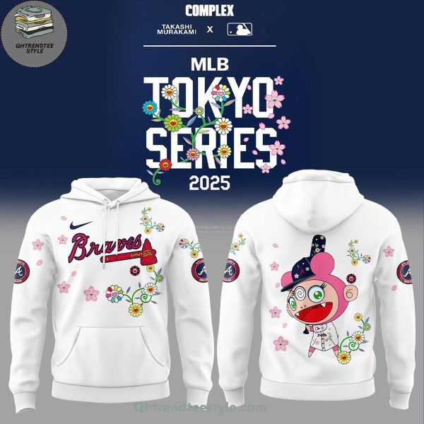 Atlanta Braves MLB x Takashi Murakami World Tour Tokyo Series Mix Flower Hoodie