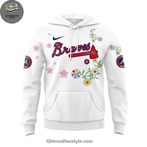 Atlanta Braves MLB x Takashi Murakami World Tour Tokyo Series Mix Flower Hoodie