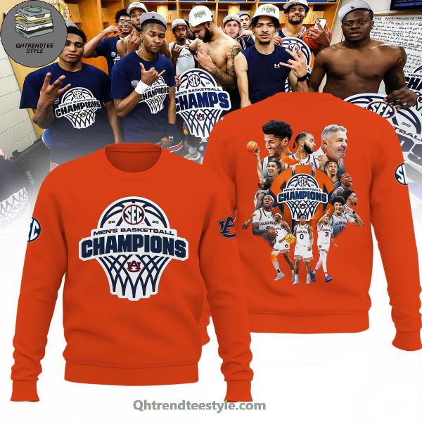 Auburn Tigers 2025 SEC Men’s Basketball Regular Season Champions Hoodie