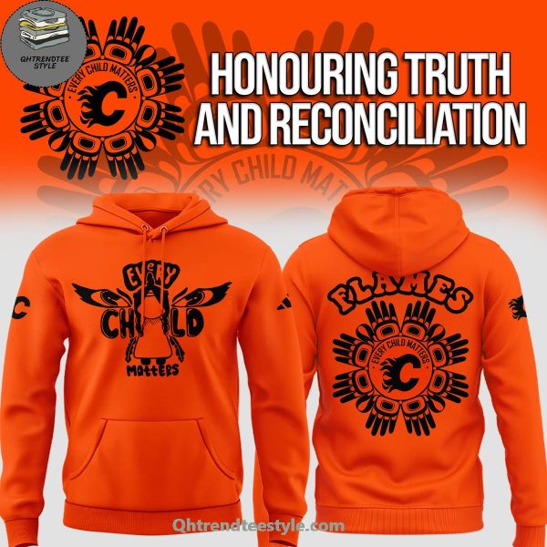 Calgary Flames X Honouring Truth and Reconciliation 2025 Hoodie Cap