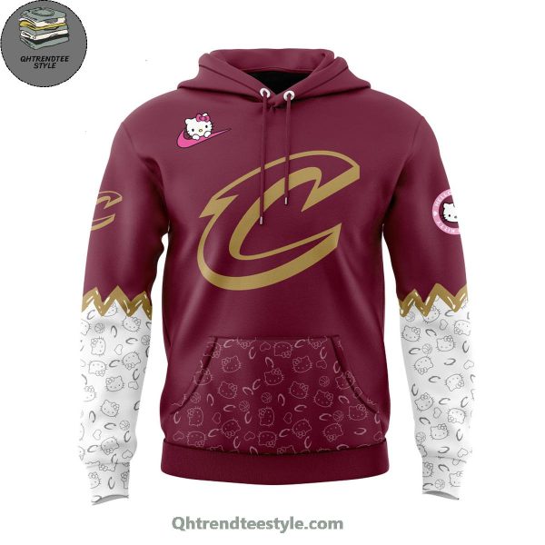 Cleveland Cavaliers NBA x Hello Kitty Night Game 2025 Hoodie