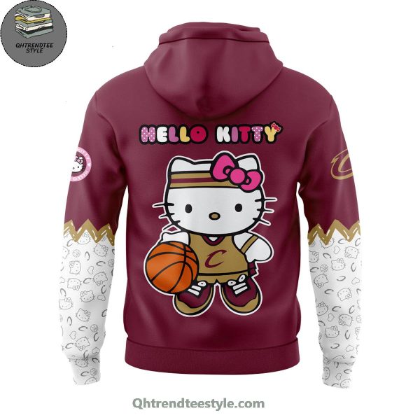 Cleveland Cavaliers NBA x Hello Kitty Night Game 2025 Hoodie