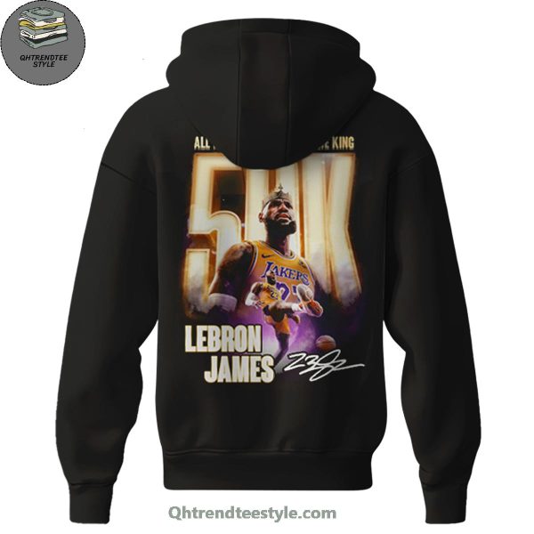 Lebron James x Los Angeles Lakers Scoringking 50,000 Points In NBA History Hoodie