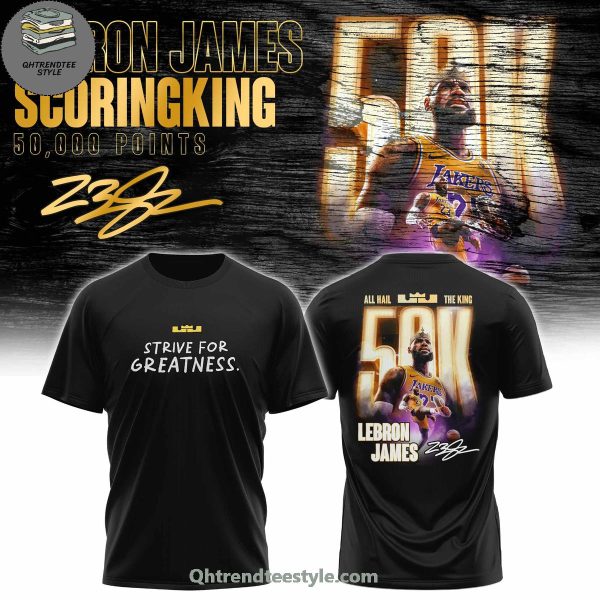 Lebron James x Los Angeles Lakers Scoringking 50,000 Points In NBA History Hoodie