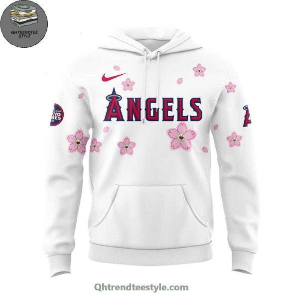 Los Angeles Angels Takashi Murakami x MLB World Tour Tokyo Series For Fans White Hoodie