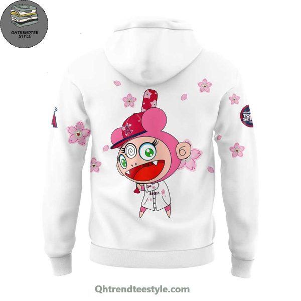 Los Angeles Angels Takashi Murakami x MLB World Tour Tokyo Series For Fans White Hoodie