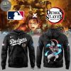 Los Angeles Dodgers MLB x Demon Slayer Inosuke Hashibira Black Hoodie