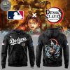 Los Angeles Dodgers MLB x Demon Slayer Kamado Nezuko Black Hoodie