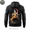 Los Angeles Dodgers MLB x Demon Slayer Zenitsu Agatsuma Black Hoodie