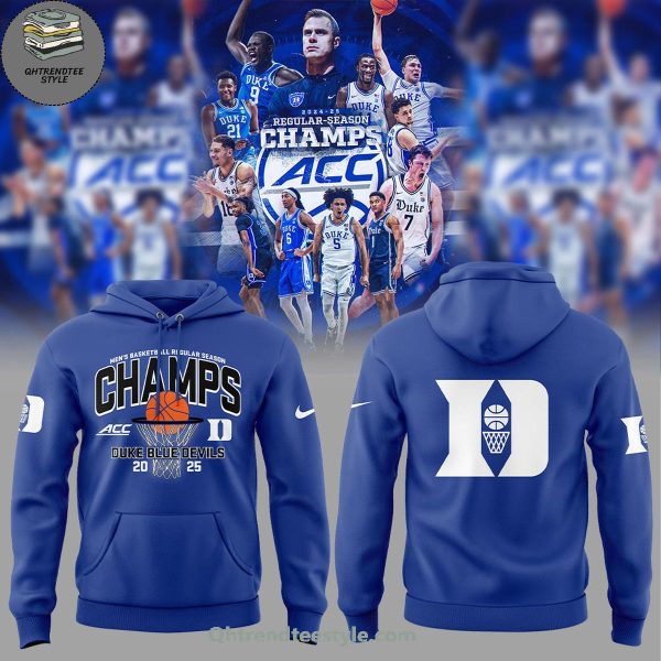 Men’s Basketball Regular Season Champions Duke Blue Devils 2025 Hoodie