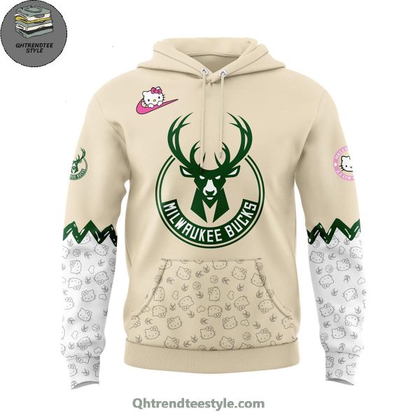 Milwaukee Bucks NBA x Hello Kitty Night Game 2025 Hoodie