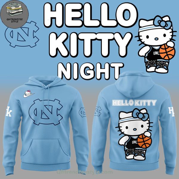 North Carolina Tar Heels Basketball x Hello Kitty Night Game For Fans Hoodie