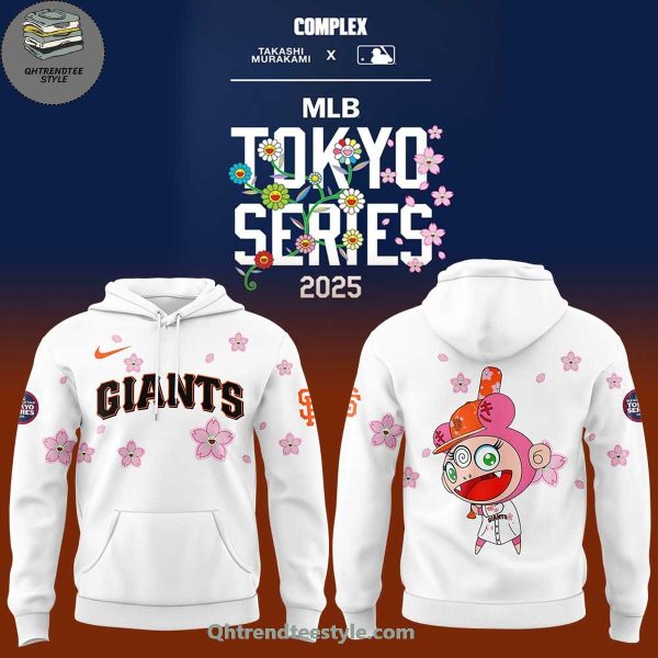 San Francisco Giants Takashi Murakami x MLB World Tour Tokyo Series For Fans White Hoodie