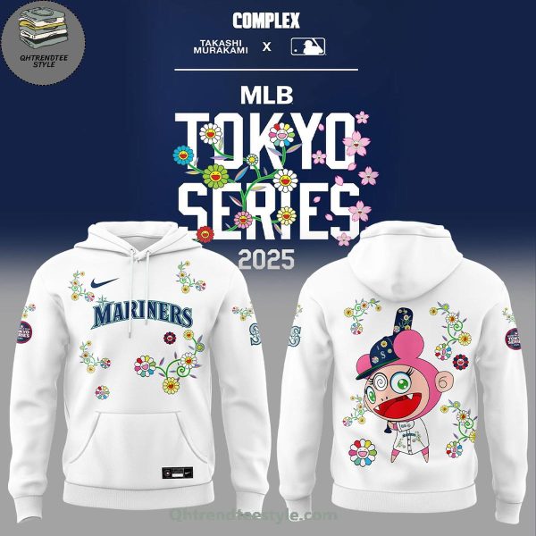 Seattle Mariners MLB x Takashi Murakami World Tour Tokyo Series Mix Flower Hoodie