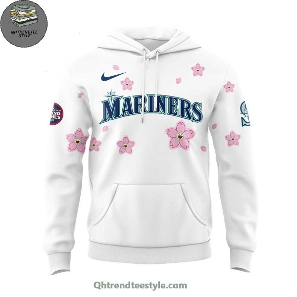 Seattle Mariners Takashi Murakami x MLB World Tour Tokyo Series For Fans White Hoodie