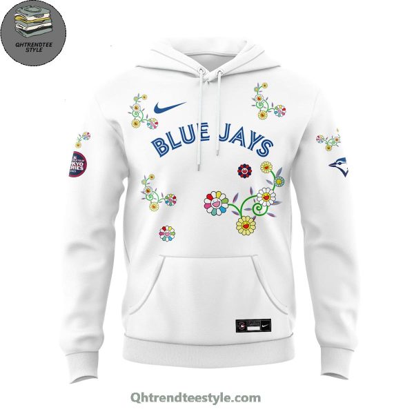 Toronto Blue Jays MLB x Takashi Murakami World Tour Tokyo Series Mix Flower Hoodie