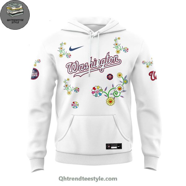 Washington Nationals MLB x Takashi Murakami World Tour Tokyo Series Mix Flower Hoodie