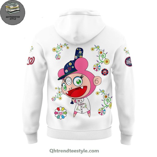 Washington Nationals MLB x Takashi Murakami World Tour Tokyo Series Mix Flower Hoodie