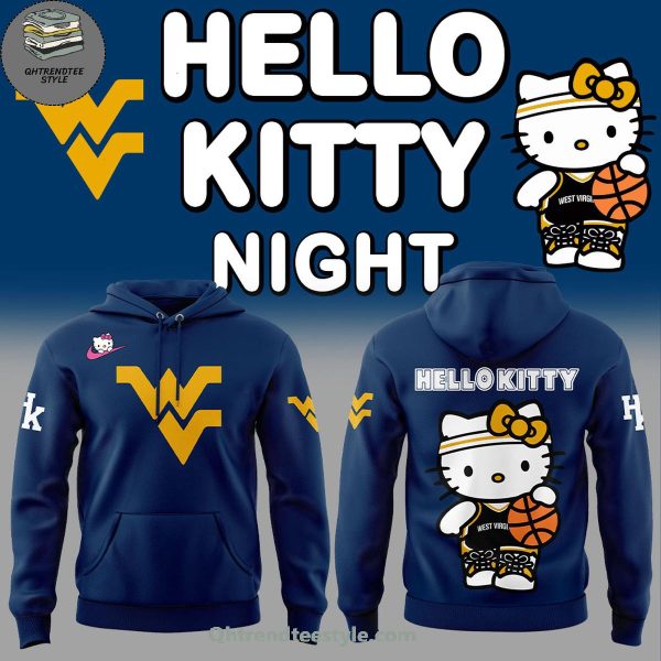 West Virginia Mountaineers Basketball x Hello Kitty Night Game For Fans Hoodie